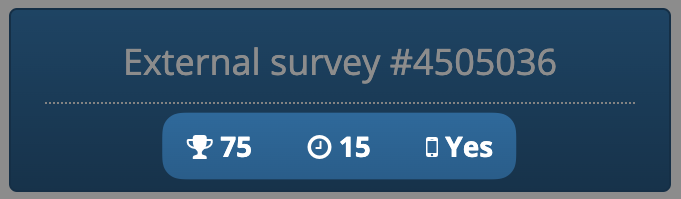 Survey shows points paid and time required